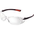 Simon, Evers & Co. Gmbh-Kaohsiung Global Industrial Frameless Safety Glasses, Side Shields, Anti-Fog, Clear Lens, Black Frame VS-814CLAF